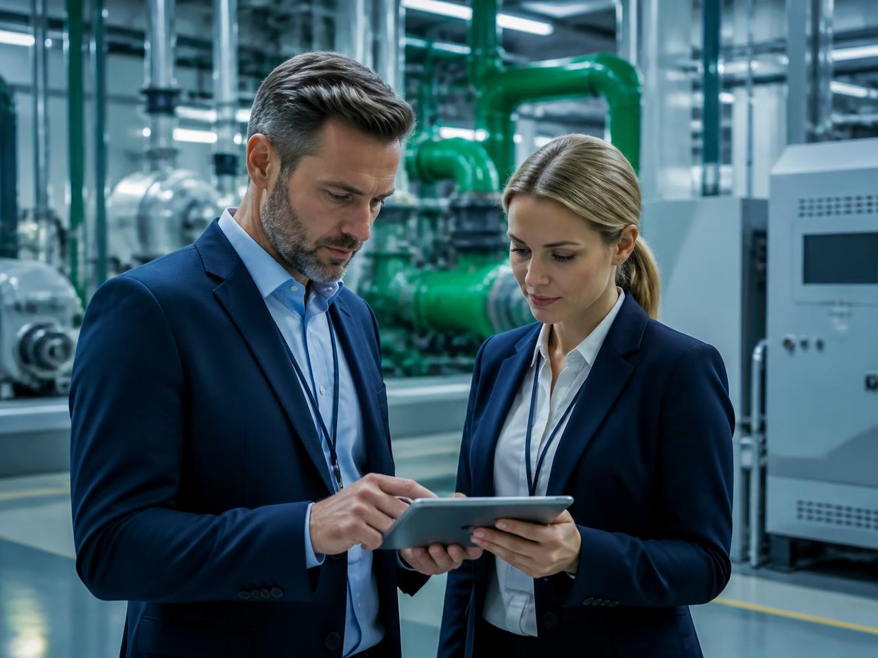 Ingénieurs THERMOPTIM analysant les données techniques d’une installation